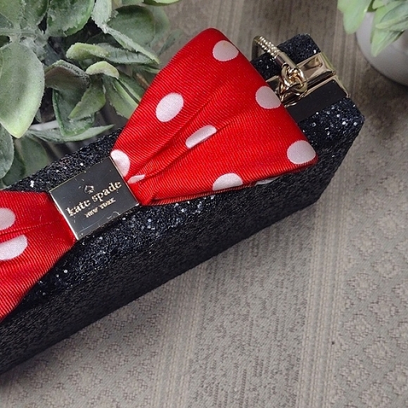 Kate Spade X Disney Minnie Mouse Glitter Party Box Bag - Picture 12 of 16